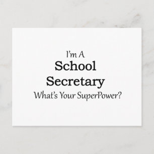 Carte Postale Secrétaire scolaire