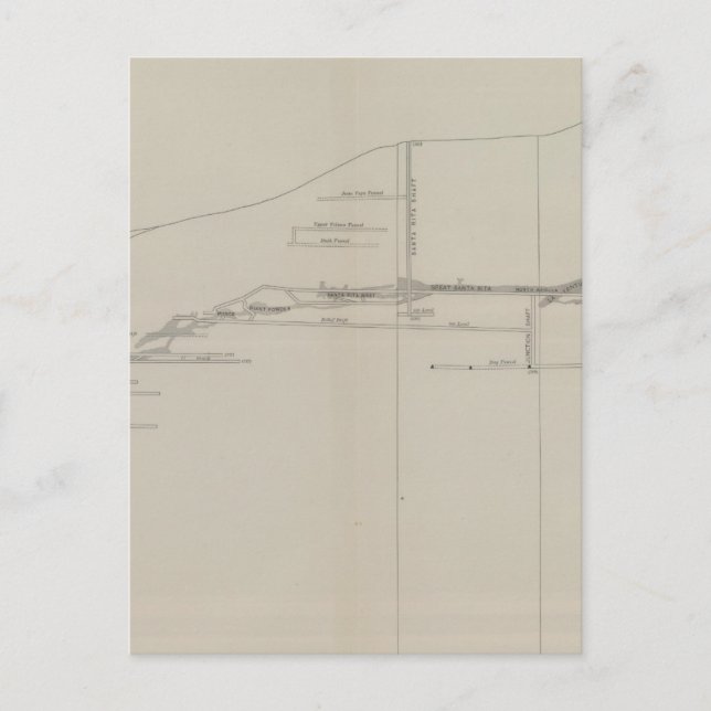 Carte Postale Section longitudinale du chenal de l'Ore-Sud (Devant)