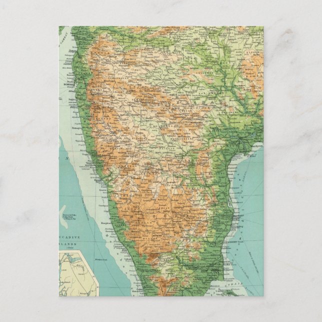 Carte Postale Section sud de l'Inde (Devant)