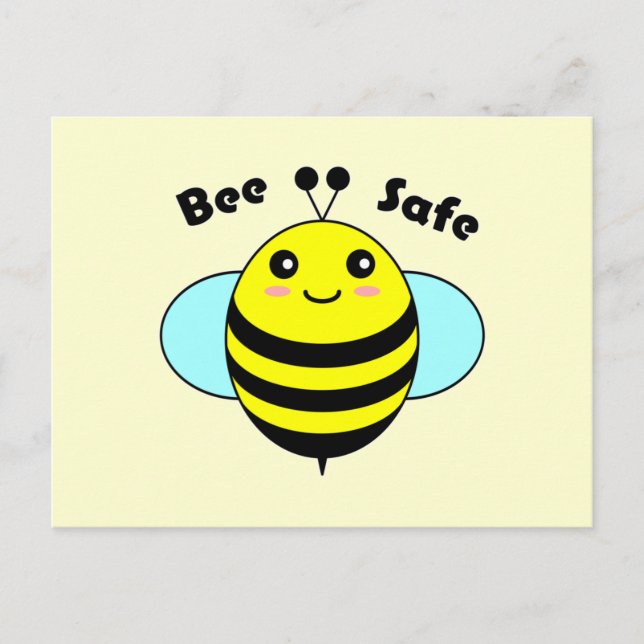 Carte Postale Sécurité des abeilles 1 (Devant)