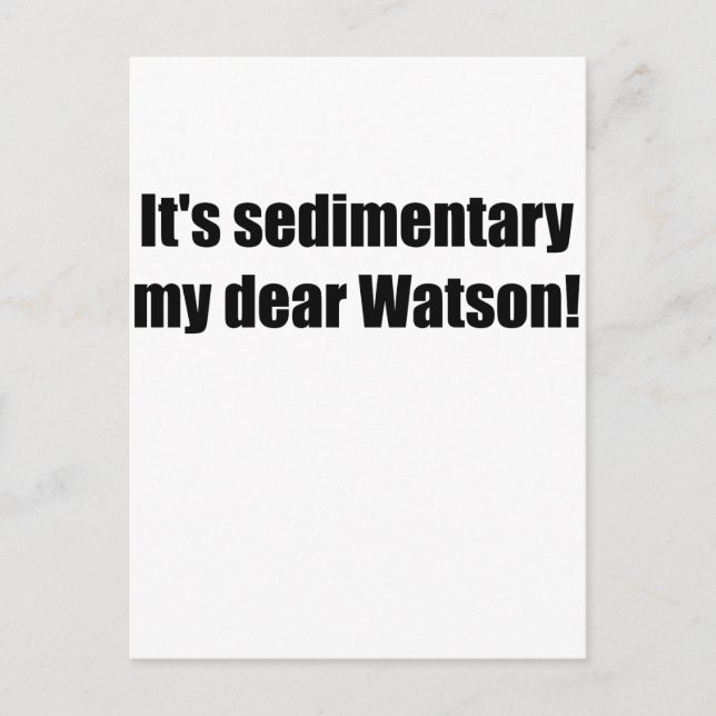 Carte Postale sédimentaire noir (Devant)