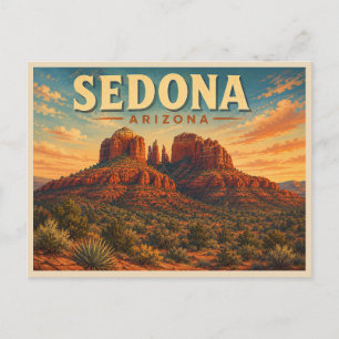 Carte Postale Sedona Arizona Voyage Rétro