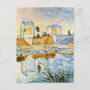 Carte Postale Seine avec le Pont de Clichy, Vincent van Gogh