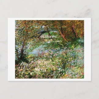 Carte Postale Seine, Pont de Clichy au printemps, Van Gogh