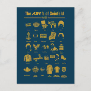 Carte Postale Seinfeld   ABC de Seinfeld Infographie