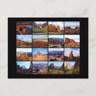 Carte Postale Seize icônes du paysage de l'Utah