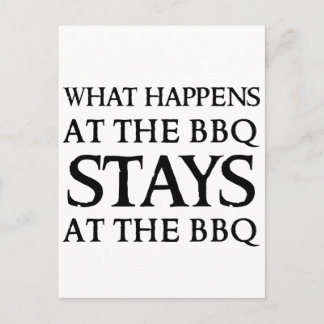 CARTE POSTALE SÉJOURNE AU BBQ