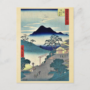 Carte Postale Seki par Ando, Hiroshige Ukiyoe