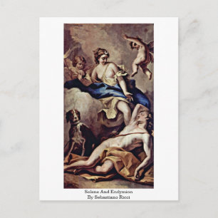 Carte Postale Selene Et Endymion, De Sebastiano Ricci
