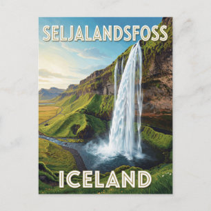Carte Postale Seljalandsfoss Islande Cascade Voyage Paysage
