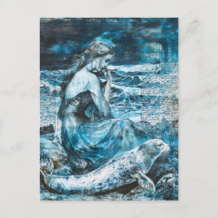 Carte Postale Selkie Phoque Celtique Métamorphe