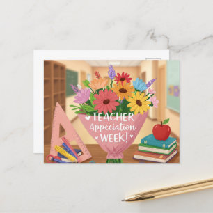 Carte Postale Semaine d'appréciation des enseignants