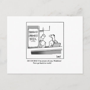 Carte Postale Semaine de sensibilisation aux pharmaciens
