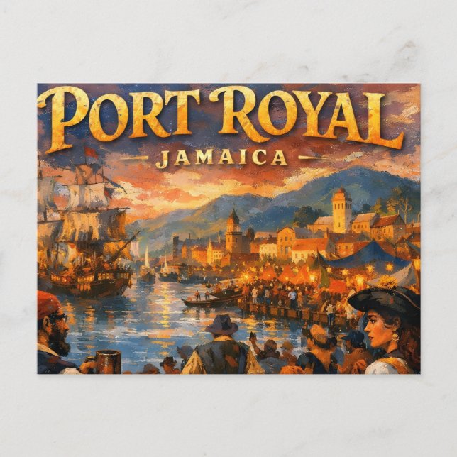 Carte Postale Semaine des pirates à port royal (Devant)