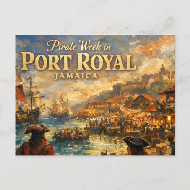 Carte Postale Semaine des pirates à Port Royal (Devant)