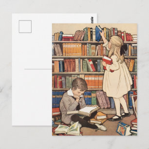 Carte Postale Semaine du livre pour enfants par Jessie Willcox S