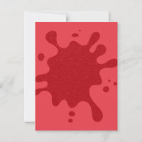 Carte postale semi-brillant rouge tomate - Personn