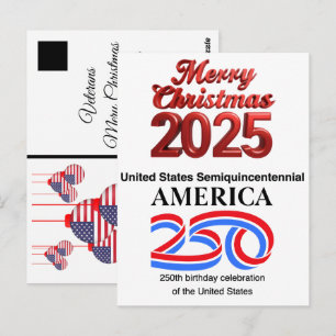 Carte Postale Semiquincentenaire des États-Unis : Nouvel An 2026