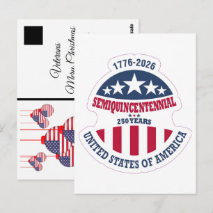 Carte Postale Semiquincentenaire des États-Unis : Nouvel An 2026