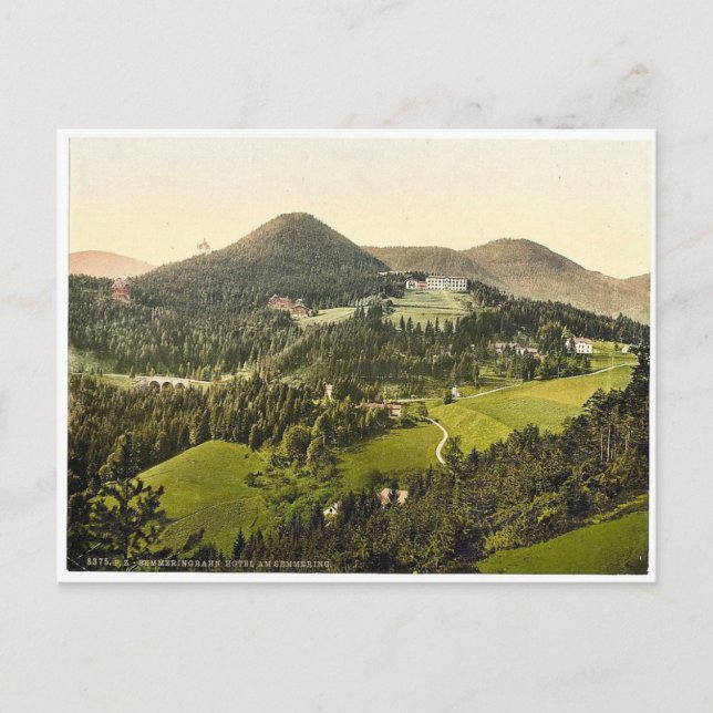 Carte Postale Semmering Railway, Hôtel à Semmering, Styrie, Aus (Devant)
