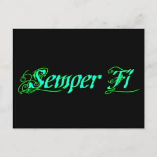 Carte Postale Semper Fi