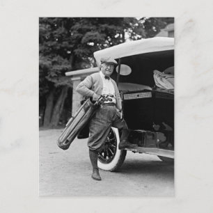 Carte Postale Sénateur de golf, années 1920