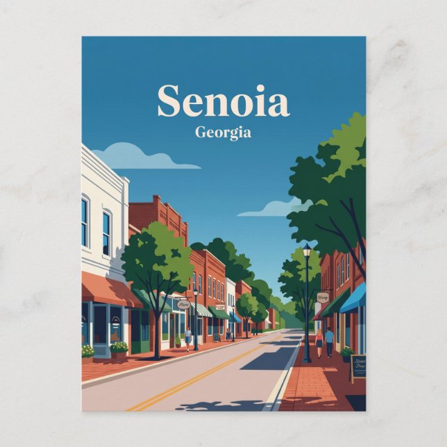 Carte Postale Senoia Géorgie (Devant)