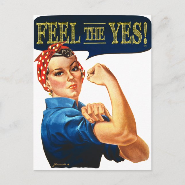 Carte Postale Sens le Oui ! Rosie la riveteuse (Devant)