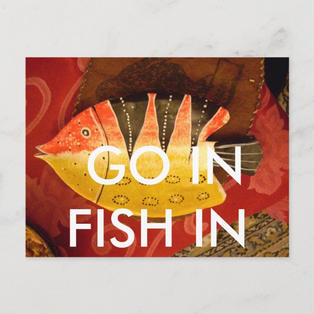 Carte Postale Sensation striée Tigre Barbe Poisson Imprimer (Devant)