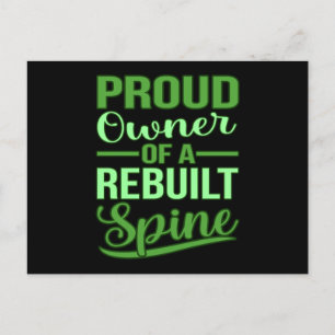 Carte Postale Sensibilisation à la fusion de la colonne vertébra