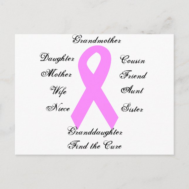 Carte postale Sensibilisation au cancer du sein (Devant)