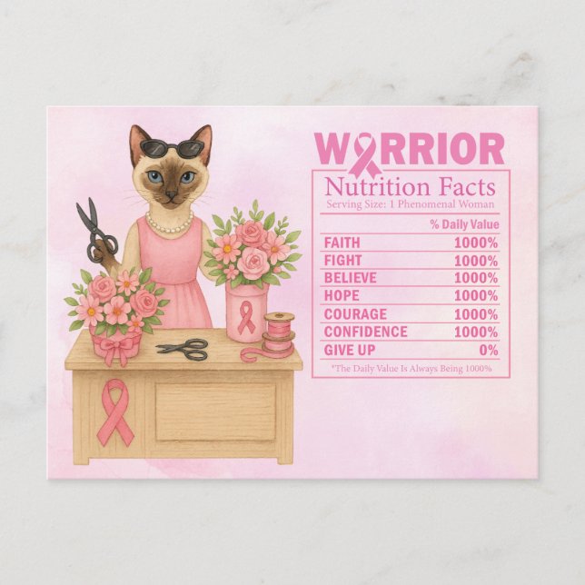 Carte Postale Sensibilisation au cancer du sein en octobre nous  (Devant)