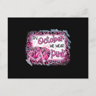 Carte Postale Sensibilisation Au Cancer Du Sein En Octobre Nous