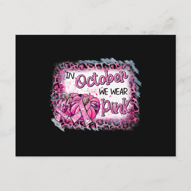 Carte Postale Sensibilisation Au Cancer Du Sein En Octobre Nous  (Devant)