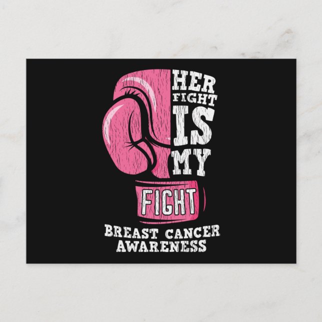 Carte Postale Sensibilisation au cancer du sein Soutien aux amis (Devant)