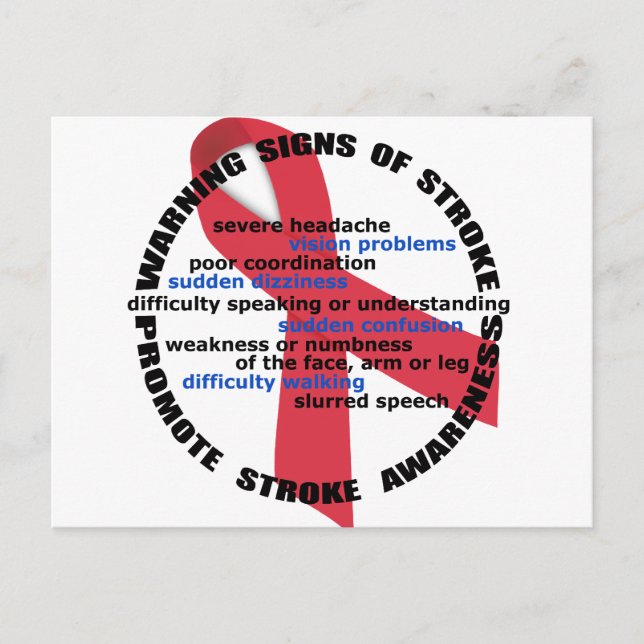 Carte postale Sensibilisation aux accidents vascul (Devant)