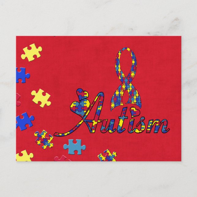 Carte Postale sensibilisation sur l'autisme (Devant)