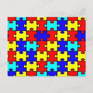 Carte Postale Sensibilisation sur l'autisme