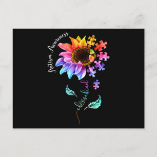 Carte Postale Sensibilisation sur l'autisme Acceptation Femmes M