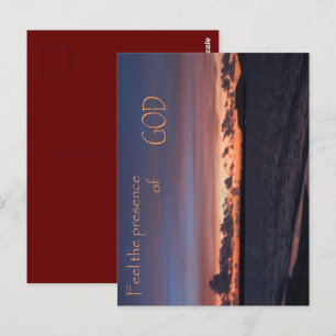 Carte Postale Sentez la présence de DIEU