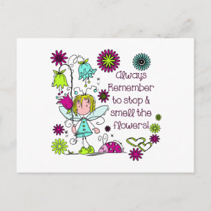 Carte Postale Sentez les fleurs