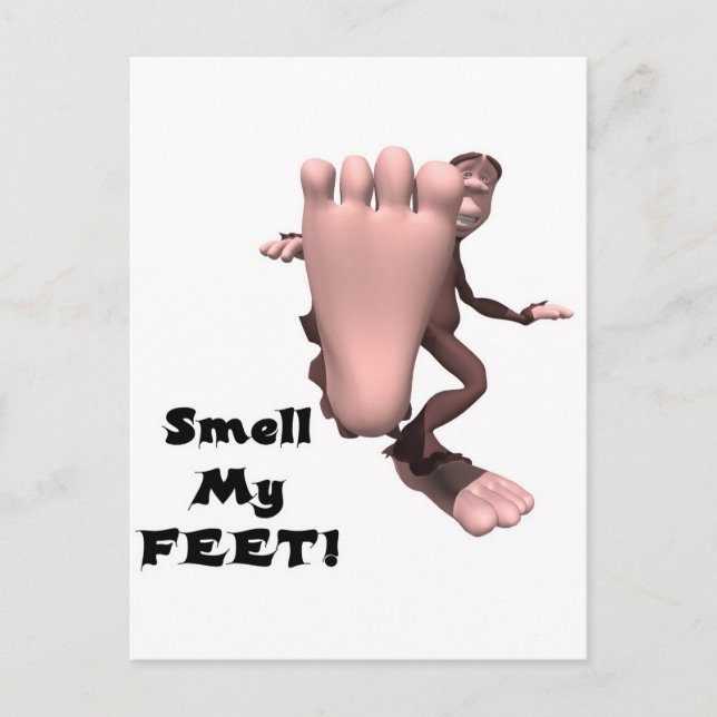 Carte Postale Sentez Mes Pieds Gros Pied Monstre (Devant)