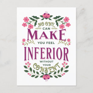 Carte Postale Sentez-vous inférieur Eleanor Roosevelt droits des