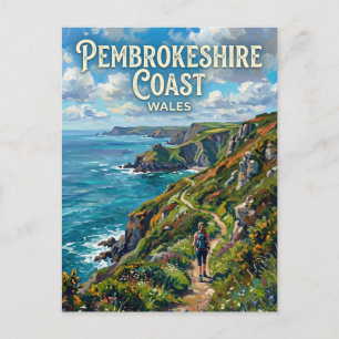 Carte Postale Sentier côtier du Pembrokeshire Pays de Galles