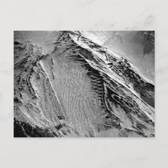 Carte Postale Sentier couvert de neige du Sommet du Mont Fuji (Devant)