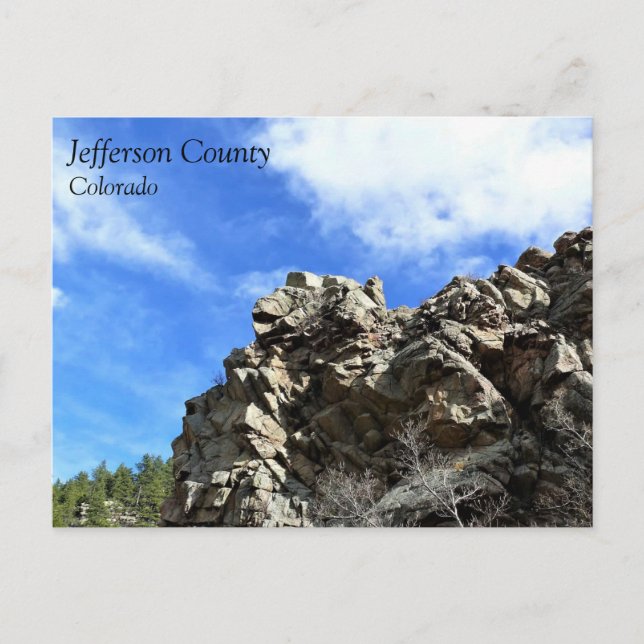 Carte Postale Sentier dans le comté de Jefferson, Colorado (Devant)