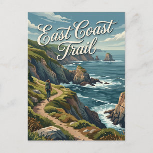 Carte Postale Sentier de la côte est Canada