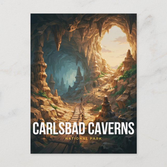 Carte Postale Sentier de la grotte du parc national des cavernes (Devant)