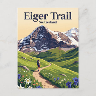 Carte Postale Sentier de l'Eiger Suisse