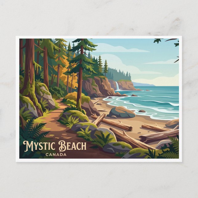 Carte Postale Sentier de Mystic Beach Sooke Canada (Devant)